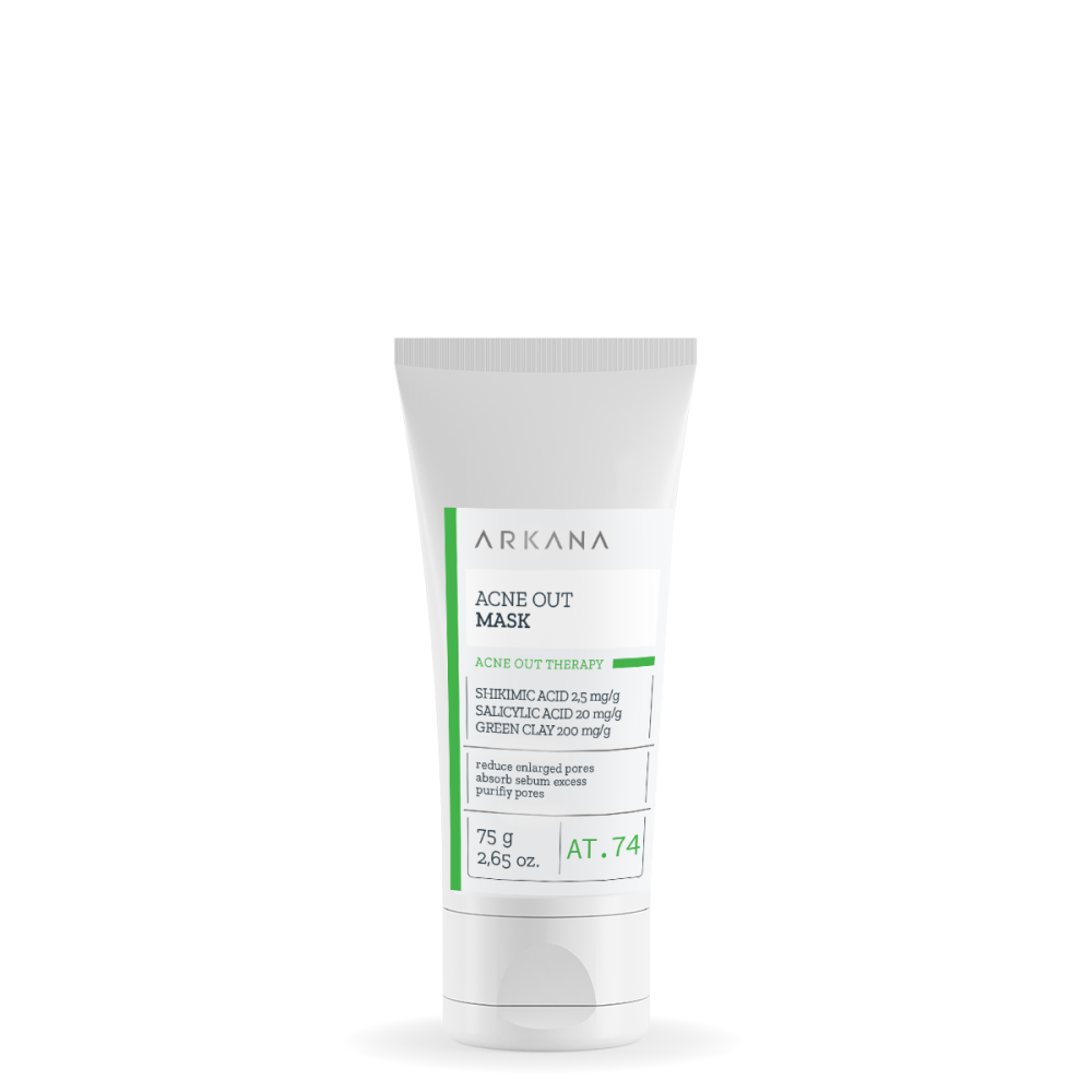 Маска для жирной угревой и смешанной кожи ARKANA Acne Out Mask 75 мл