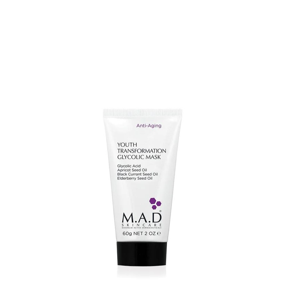 Маска омолаживающая с гликолевой кислотой M.A.D Youth Transformation Glycolic Mask 60 мл
