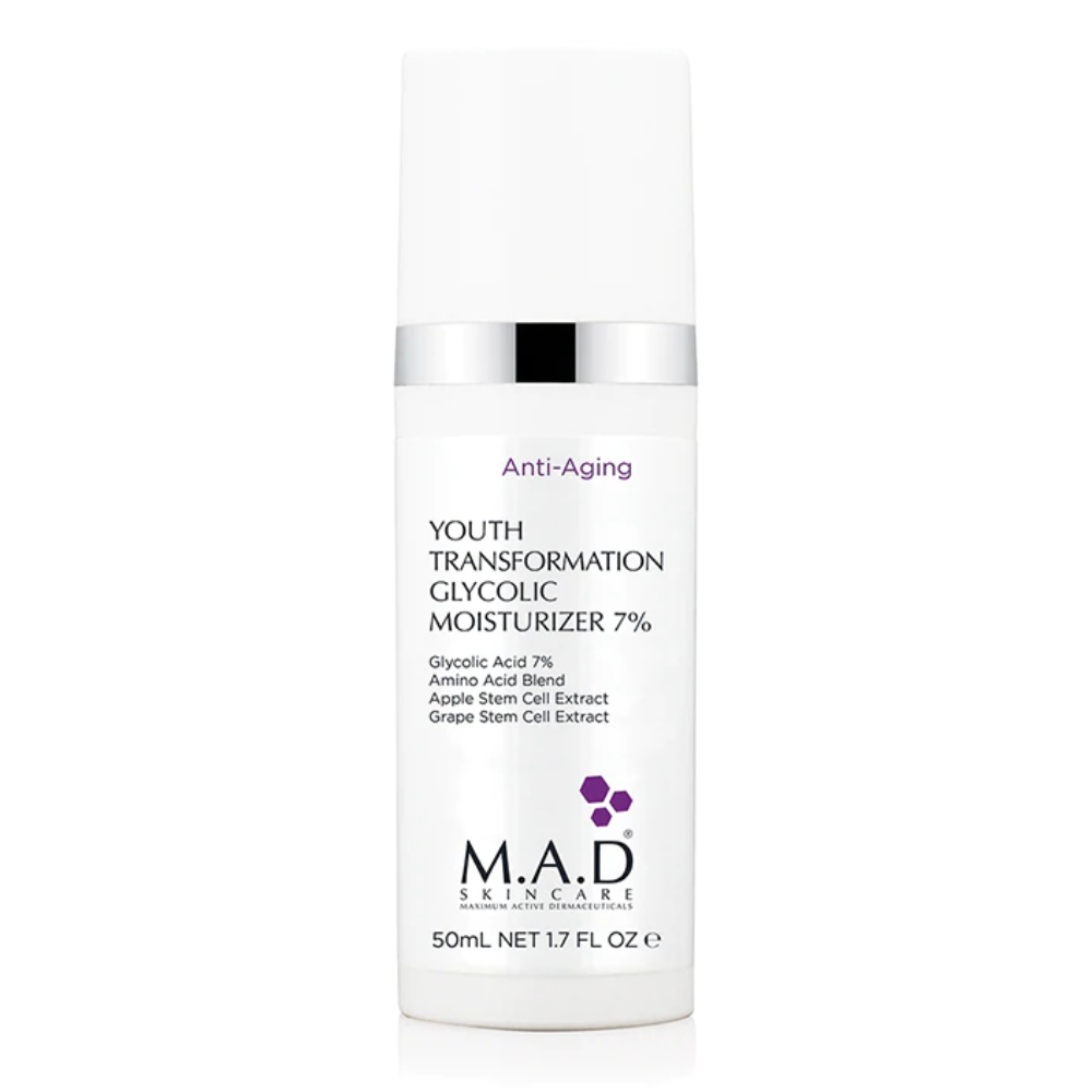 Крем омолаживающий с гликолевой кислотой M.A.D Youth Transformation Glycolic Moisturizer 7%