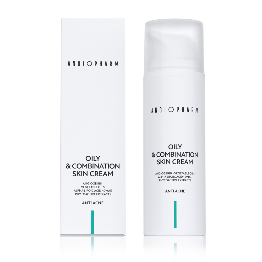 Крем для жирной и комбинированной кожи ANGIOPHARM Oily&Combination Skin Cream