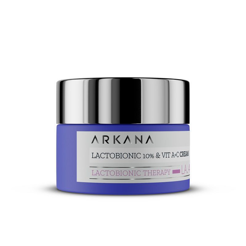 Крем регенерирующий для чувствительной кожи ARKANA Lactobionic 10% & Vit A+C Cream