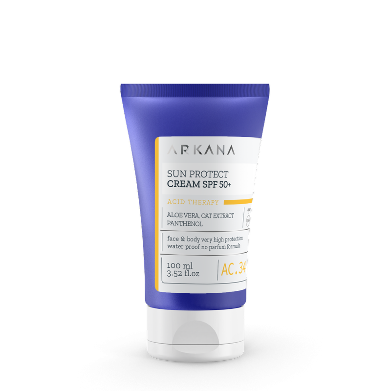 Крем суперлегкий солнцезащитный с SPF 50 от лучей UVA/UVB ARKANA Sun Protect Cream SPF 50+ 100 мл