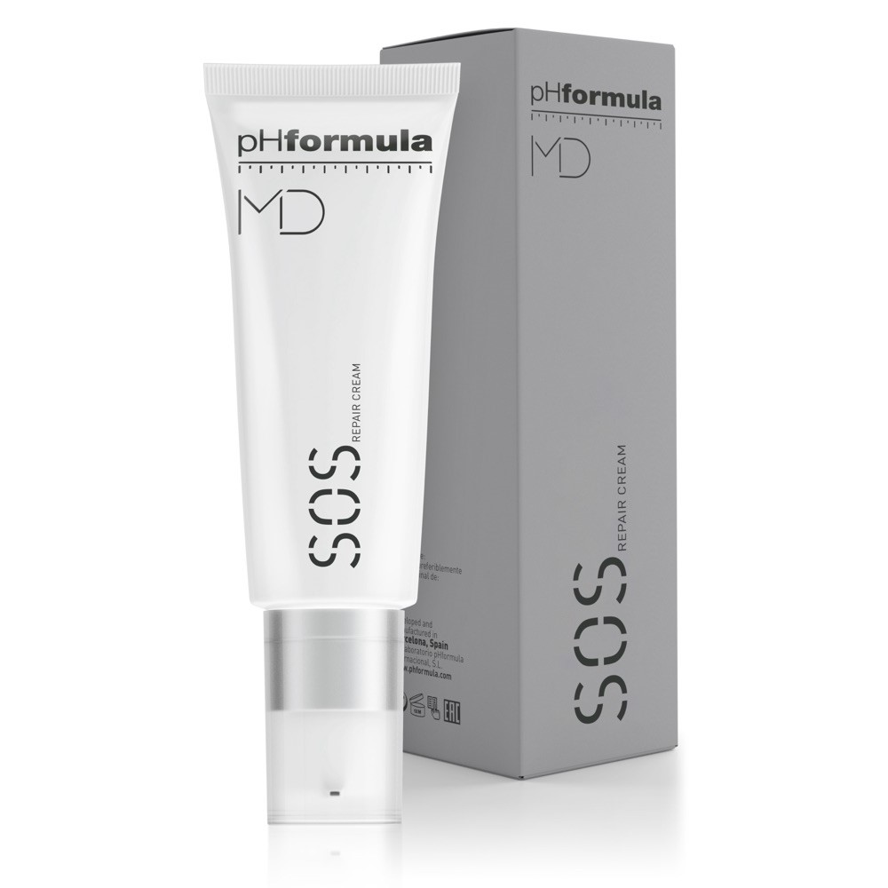 Крем-концентрат восстанавливающий для сухой и чувствительной кожи pHformula MD SOS REPAIR CREAM 50мл