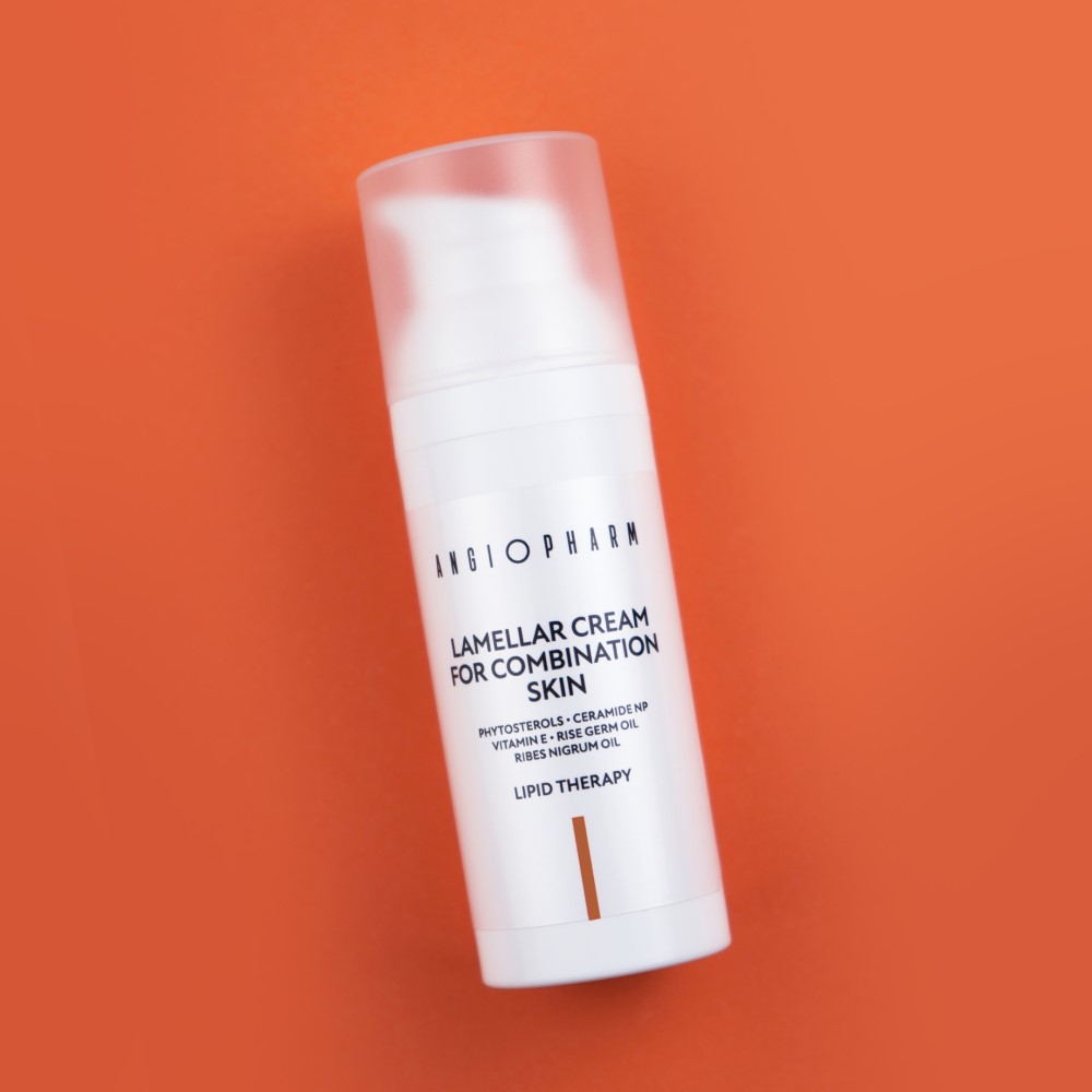 Крем ламеллярный для комбинированной кожи ANGIOPHARM Lamellar Cream For Combination Skin