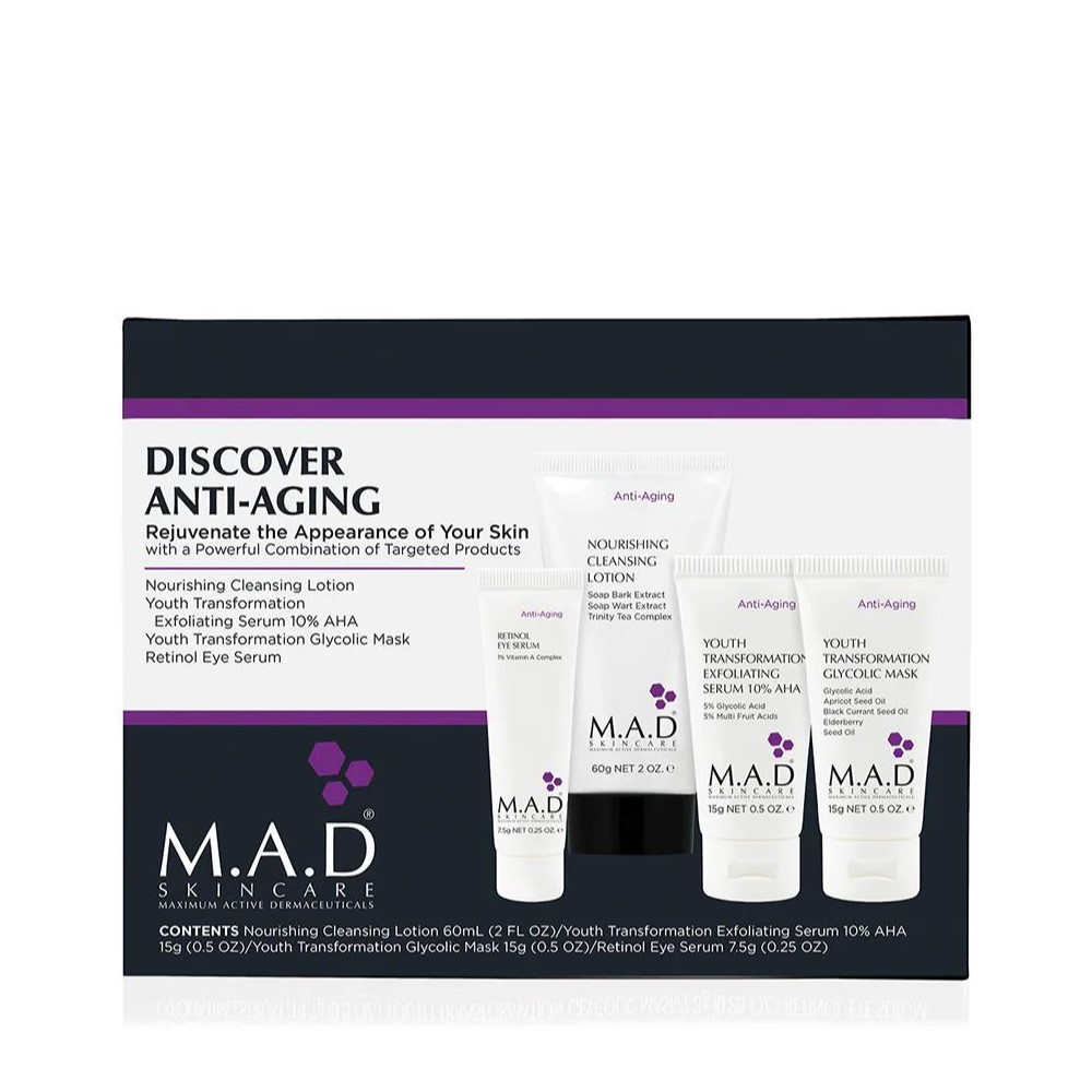 Набор дорожный препаратов для омоложения кожи M.A.D Anti Aging Discover Kit