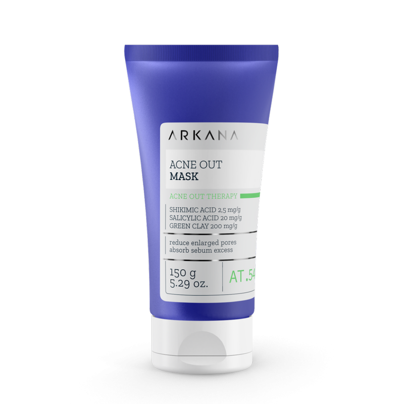 Маска для жирной, угревой кожи с шикимовой и салициловой кислотами ARKANA  Acne Out Mask