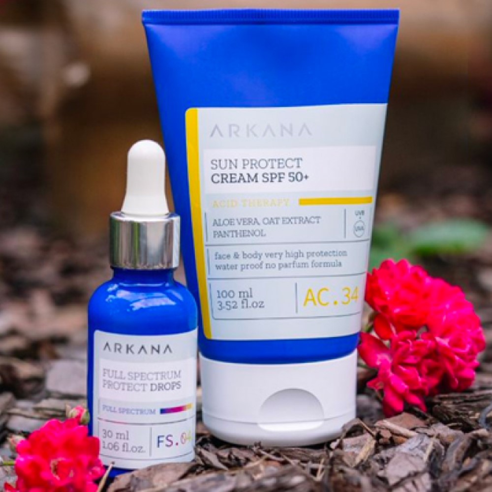 Крем суперлегкий солнцезащитный с SPF 50 от лучей UVA/UVB ARKANA Sun Protect Cream SPF 50+ 100 мл