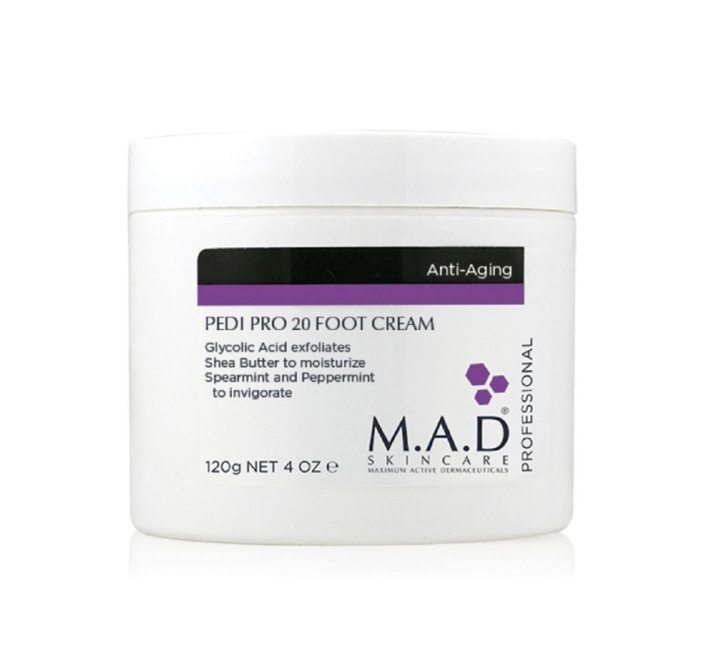 Крем концентрированный для ног с гликолевой кислотой M.A.D Pedi Pro 20 Foot Cream