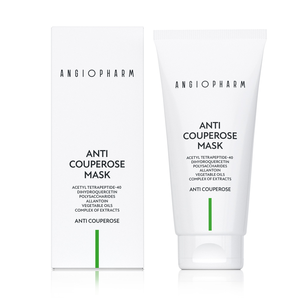 Маска успокаивающая антикуперозная ANGIOPHARM Anti Couperose Mask 200 мл