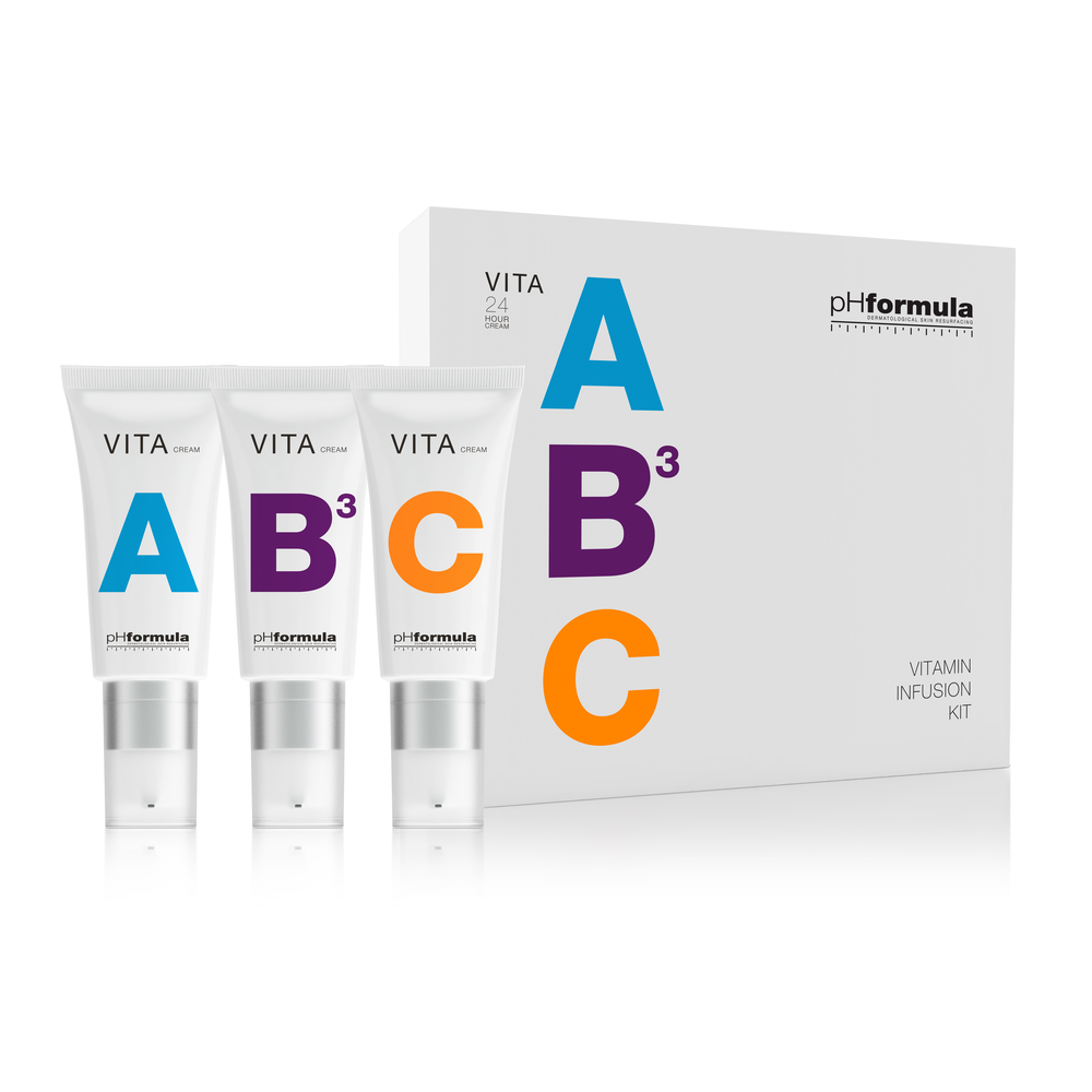 Набор кремов с витаминами А, В3, С, 24 часа pHformula ABC MINI KIT