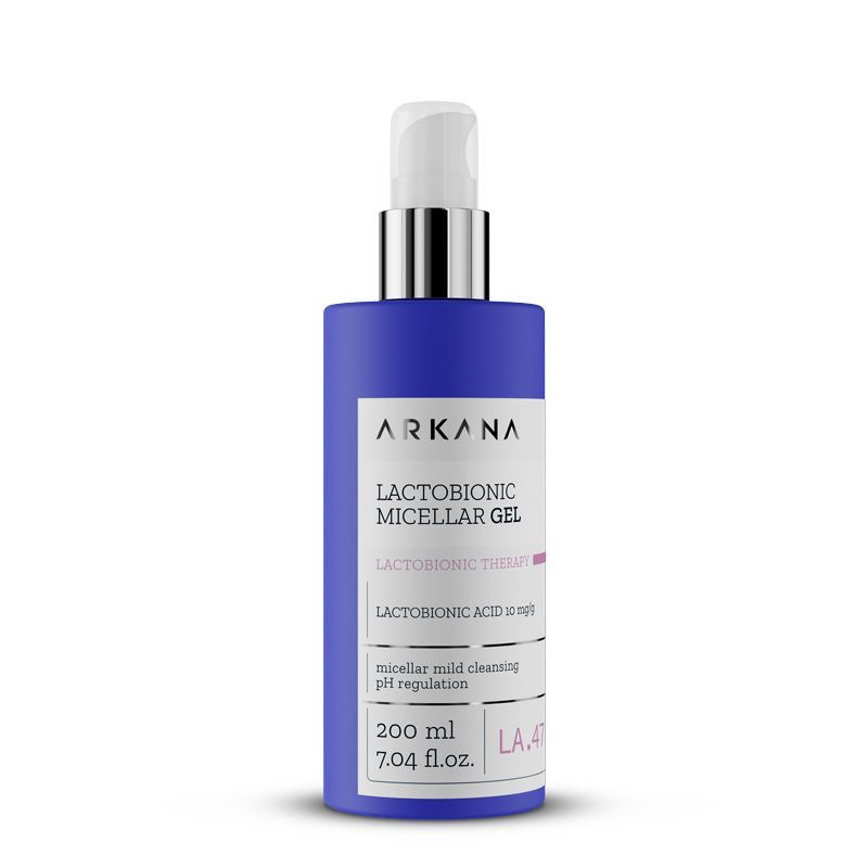 Гель увлажняющий и очищающий для любого типа кожи ARKANA Lactobionic Micellar Gel