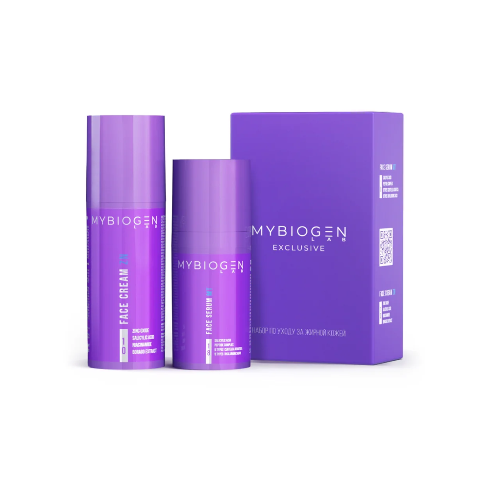 Набор по уходу за жирной кожей MYBIOGEN