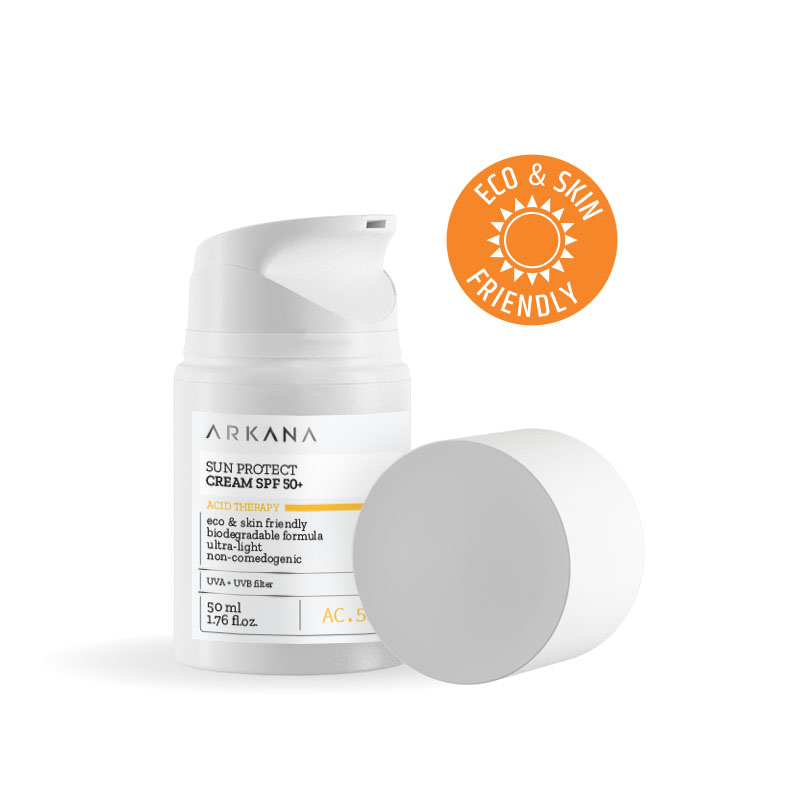 Суперлегкий солнцезащитный крем с SPF 50 от лучей UVA/UVB ARKANA Sun Protect Cream SPF 50+ 50 мл