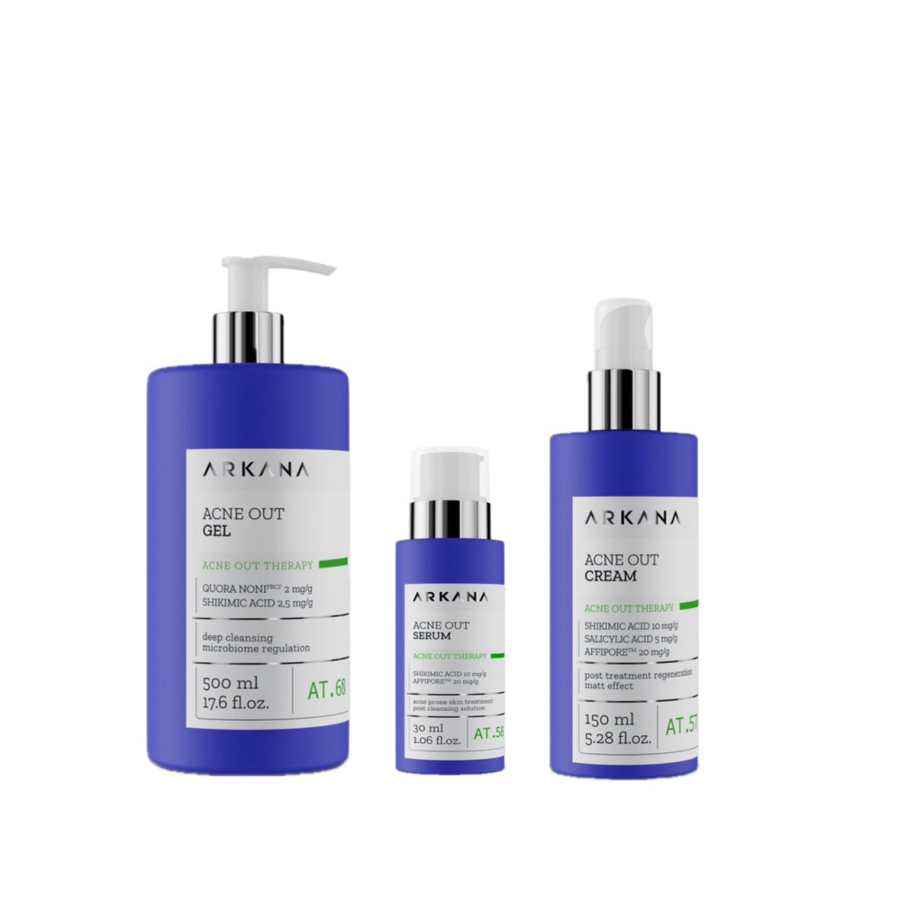 Набор для жирной кожи Акне аут Arkana Acne Out Set
