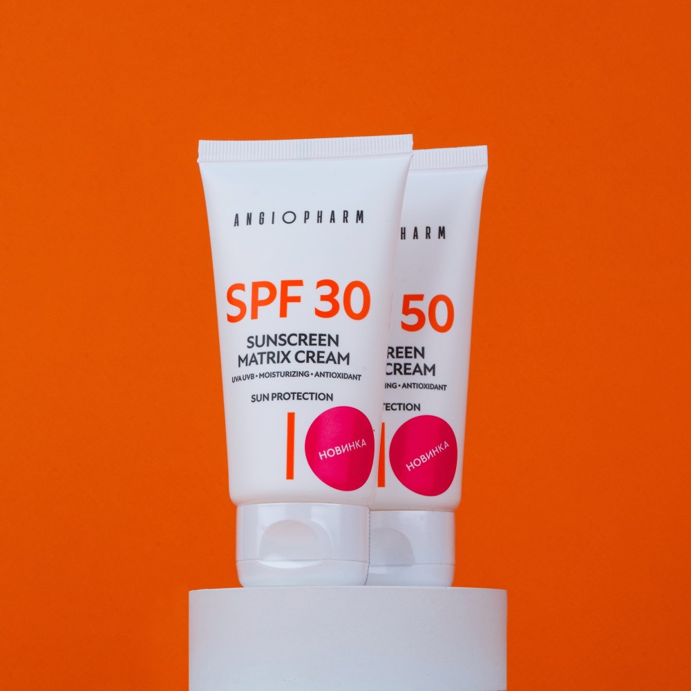 Крем солнцезащитный SPF30 III ANGIOPHARM Sunscreen Matrix Cream SPF 30
