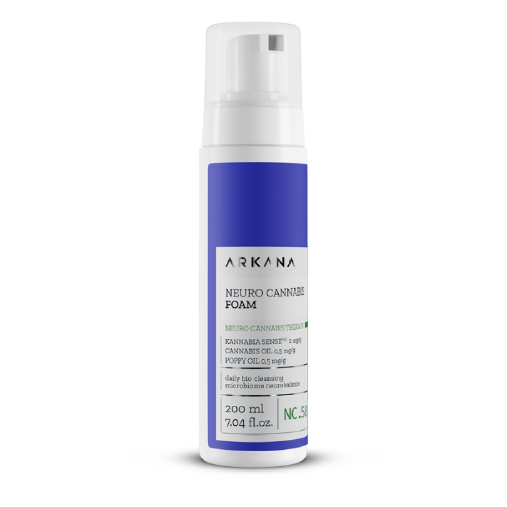 Нейропенка очищающая нежная со стволовыми клетками конопли ARKANA Neuro Cannabis Foam