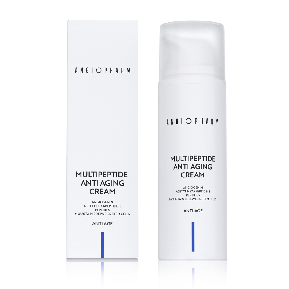 Крем мультипептидный омолаживающий ANGIOPHARM Multipeptide Anti Aging Cream 50 мл