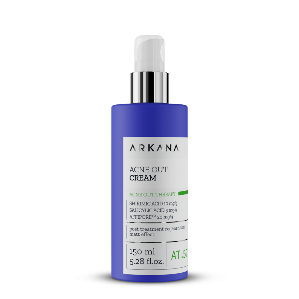 Крем для жирной, угревой кожи с шикимовой и салициловой кислотами ARKANA  Acne Out Cream 150 мл