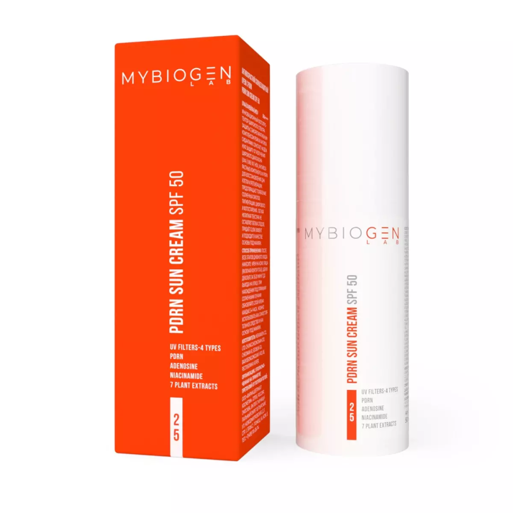Антивозрастной солнцезащитный крем MYBIOGEN PDRN Sun Cream SPF 50