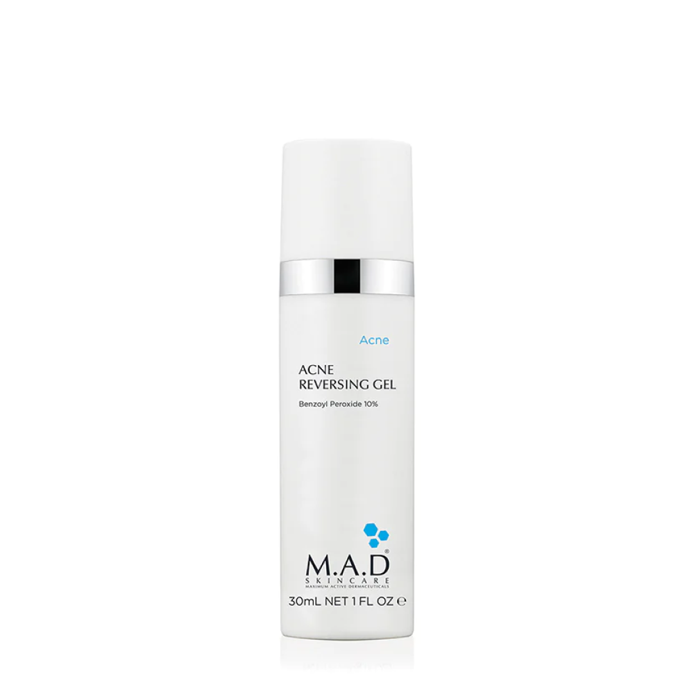 Гель с 10% бензоил пероксидом для кожи с выраж. призн. АКНЕ рН 5,0 M.A.D ACNE REVERSING GEL 10% 