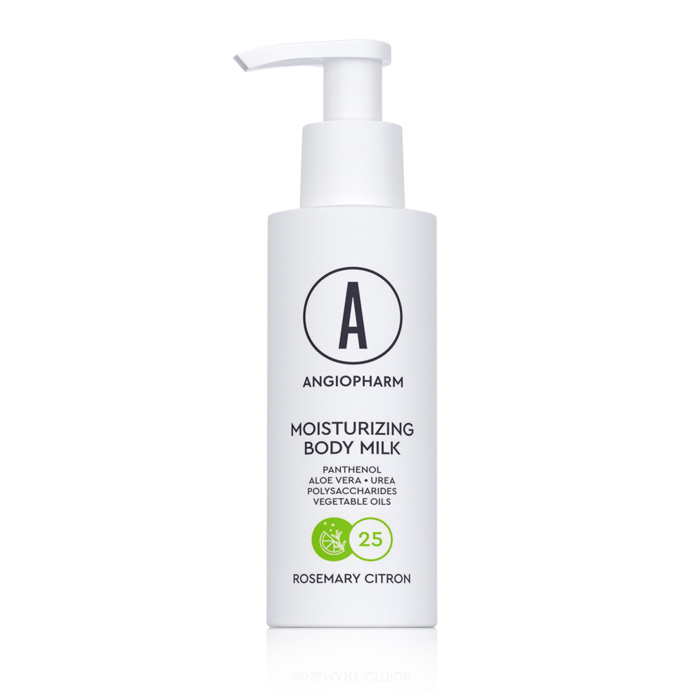 Молочко увлажняющие для тела розмарин цитрон ANGIOPHARM Moisturizing Body Milk Rosemary Citron