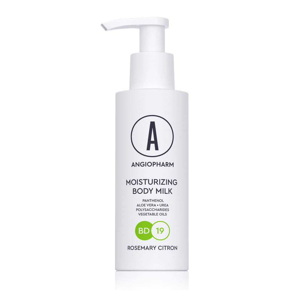 Молочко увлажняющие для тела розмарин цитрон ANGIOPHARM Moisturizing Body Milk Rosemary Citron