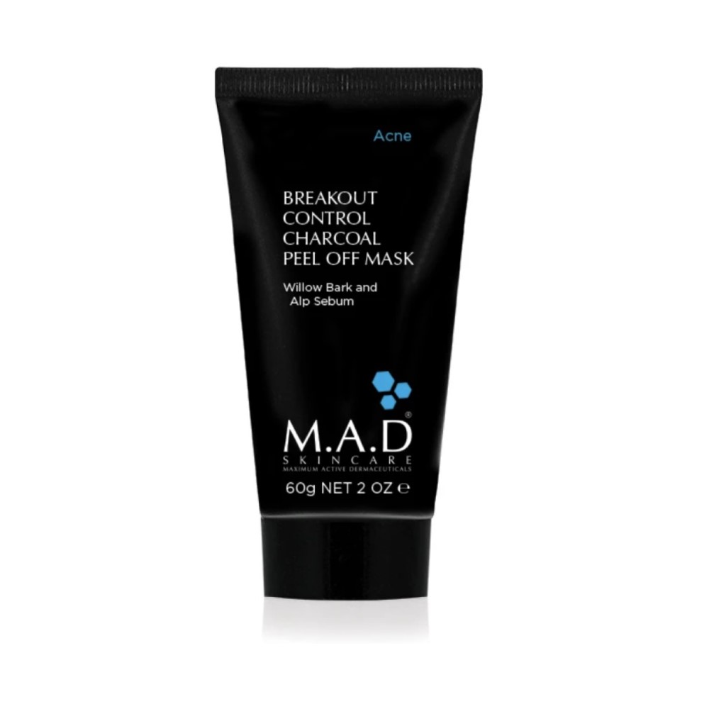 Маска-пленка отшелушивающая PEEL OFF с углем M.A.D Charcoal Black Peel Off Mask pH 6.88