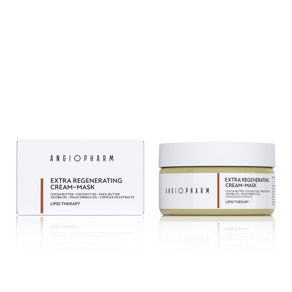 Крем-маска экстраобогащенная регенерирующая ANGIOPHARM Extra Regenerating Cream-Mask 200 мл