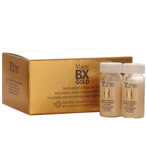 Magic BX Gold Homecare Treatment, Сыворотка в ампулах для увлажнения и утолщения волос 5X10 мл