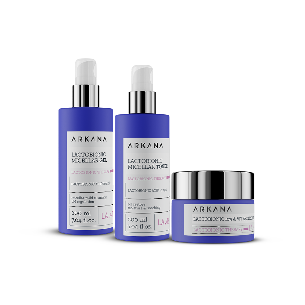 Крем регенерирующий для чувствительной кожи ARKANA Lactobionic 10% & Vit A+C Cream