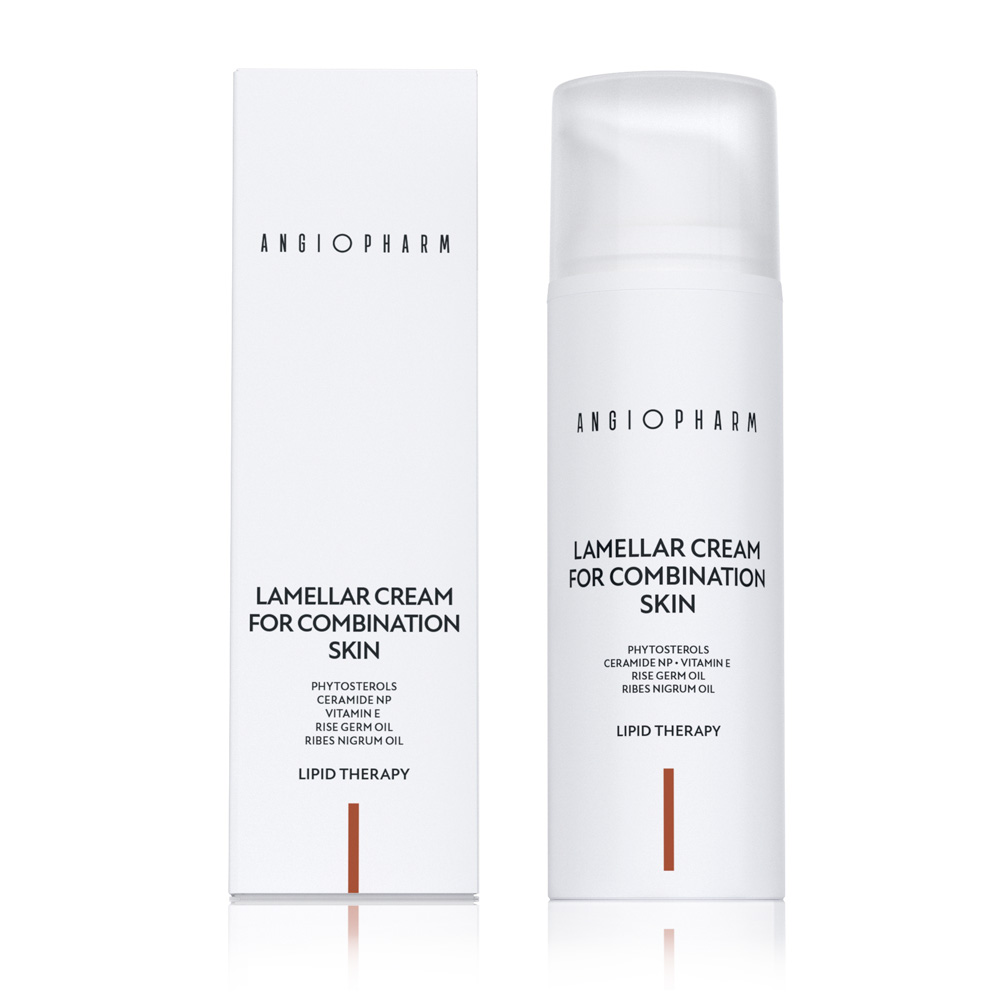 Крем ламеллярный для комбинированной кожи ANGIOPHARM Lamellar Cream For Combination Skin