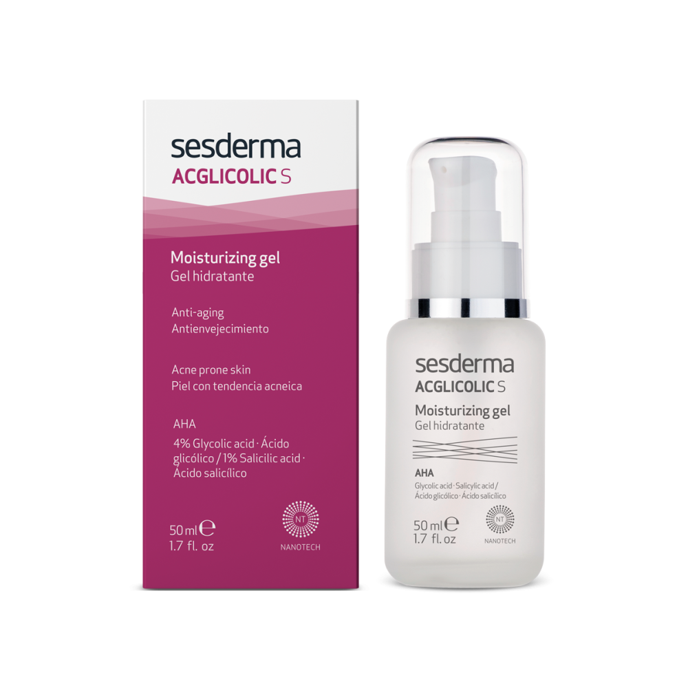 Гель увлажняющий с гликолевой и салициловой кислотой Sesderma ACGLICOLIC S Moisturizing gel