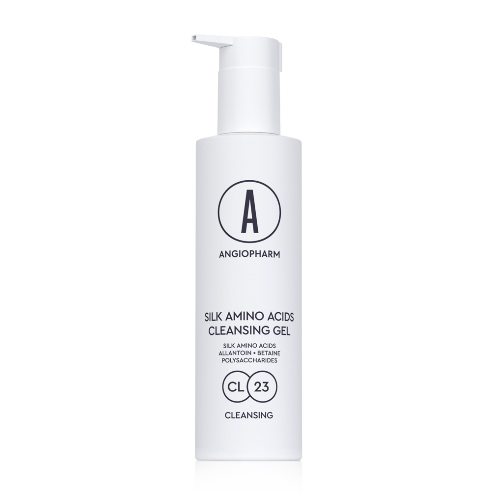 Гель для умывания с аминокислотами шелка ANGIOPHARM Silk amino acid cleansing gel 200 мл