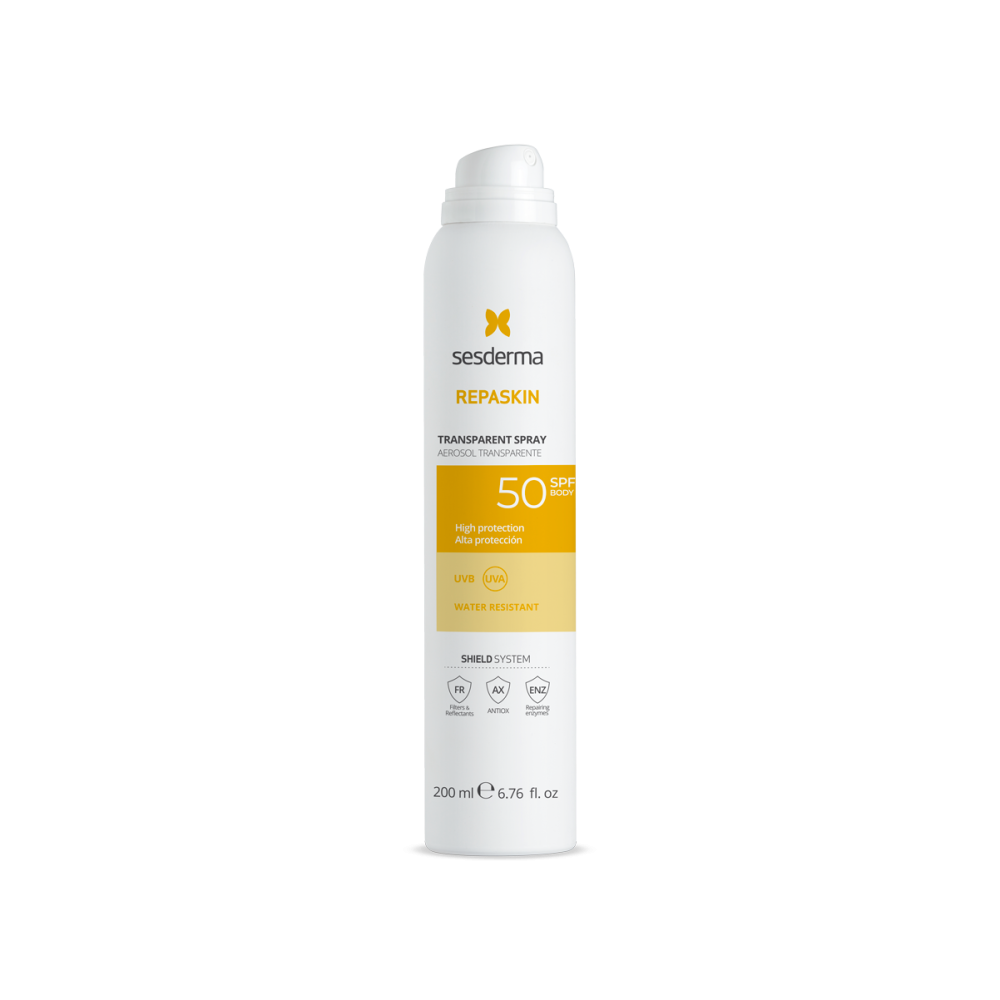 Спрей СЗФ 50 прозрачный для тела Sesderma REPASKIN TRANSPARENT SPRAY Body sunscreen SPF 50 NEW