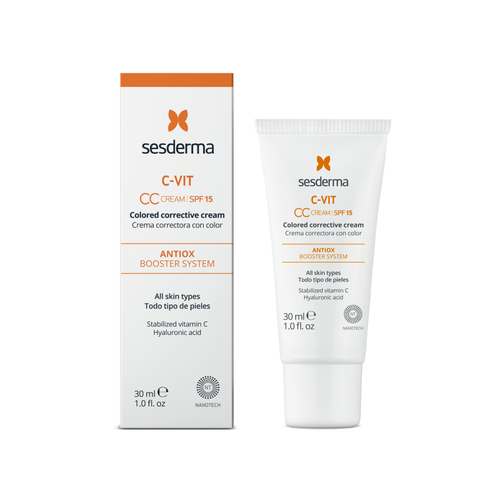 Крем корректирующий тон кожи SPF 15 с витамином С SESDERMA C-VIT CC Cream SPF 15