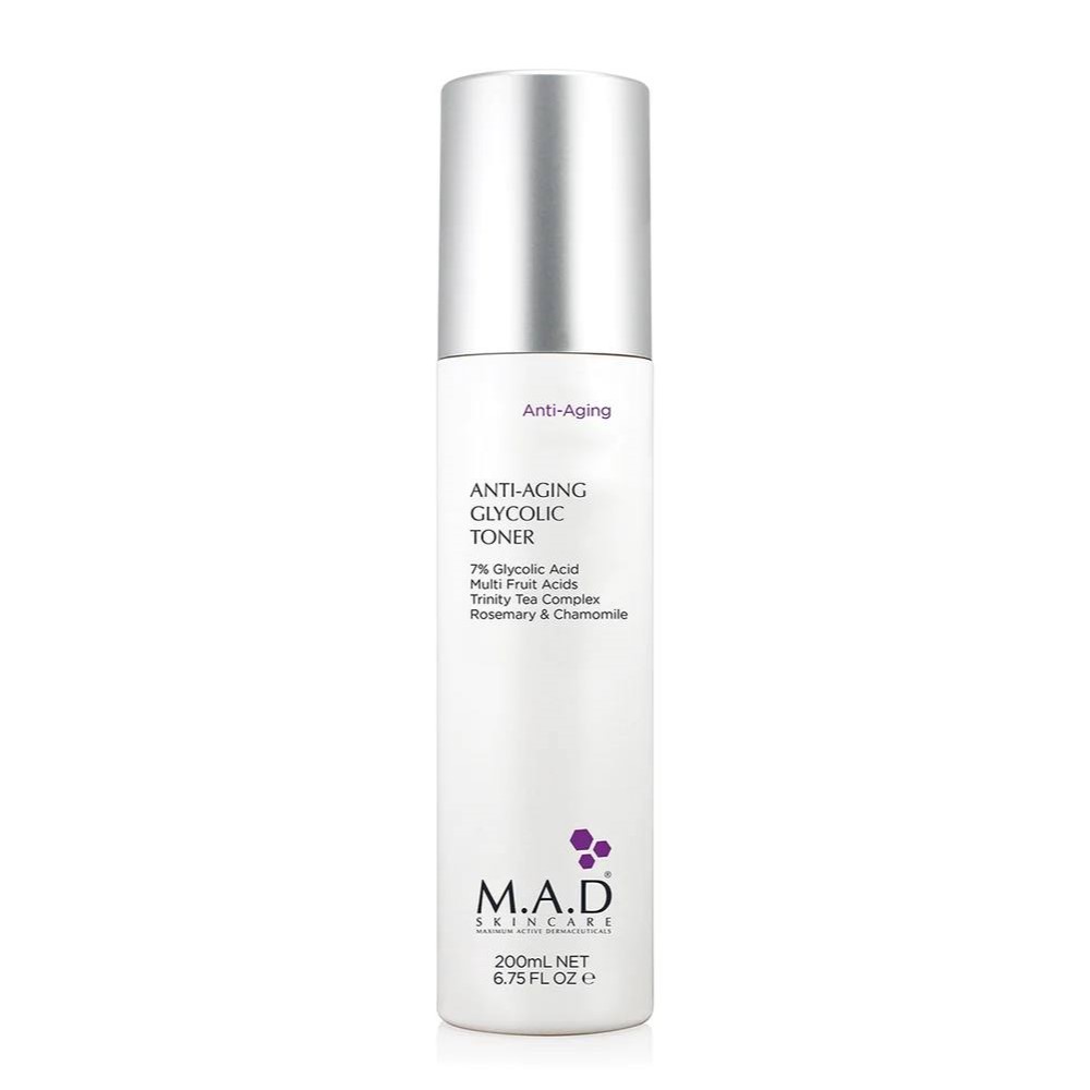 Тоник с 7% гликолевой кислотой предотвращающий старение кожи M.A.D Anti Aging Glycolic Toner 200 мл