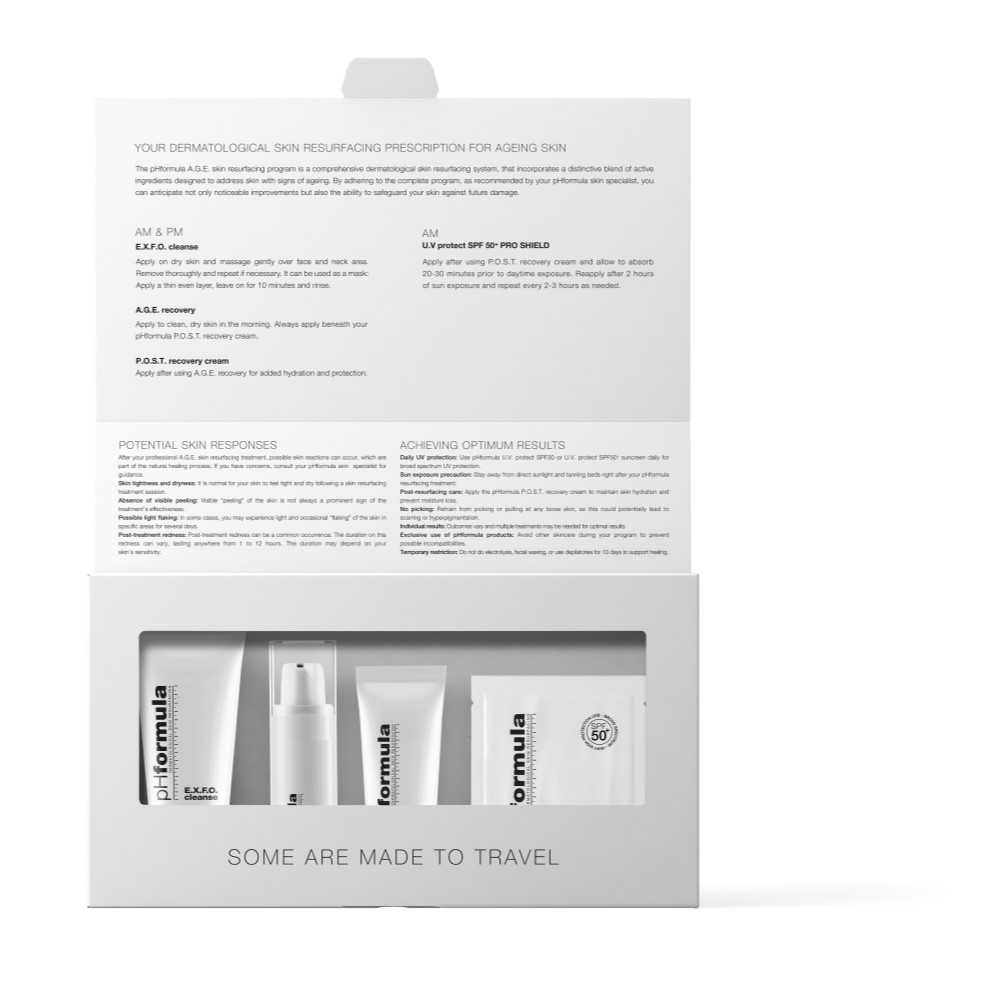 Набор дорожный для кожи с возрастными изменениями pHformula A.G.E. resurfacing TRAVEL KIT