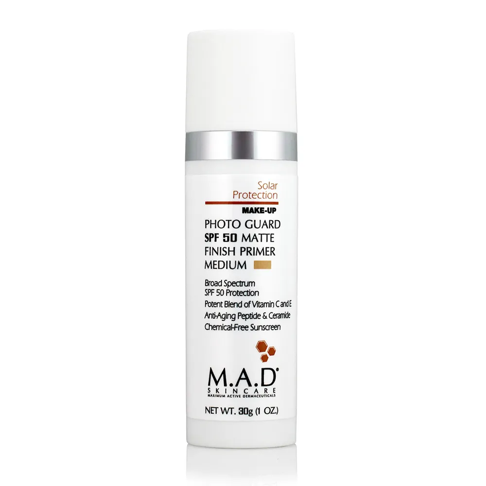 Крем-праймер матирующий с SPF 50 Medium M.A.D Photo Guard SPF 50 Matte Finish Primer-Medium