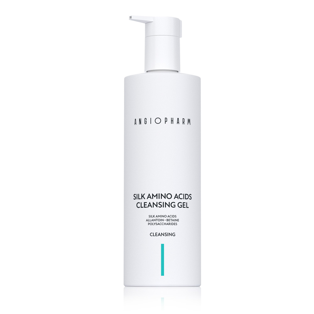 Гель для умывания с аминокислотами шелка ANGIOPHARM Silk amino acid cleansing gel 400 мл