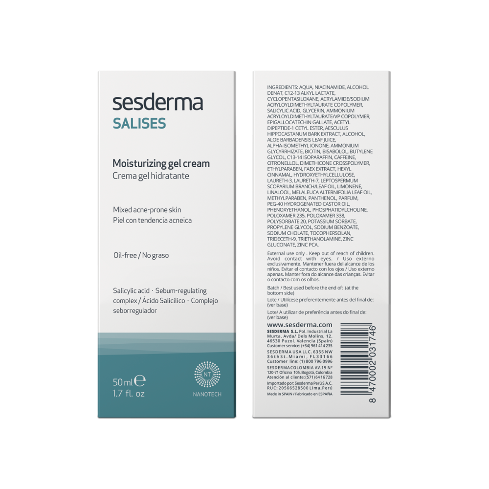 Крем-гель увлажняющий SESFERMA SALISES Moisturizing gel cream