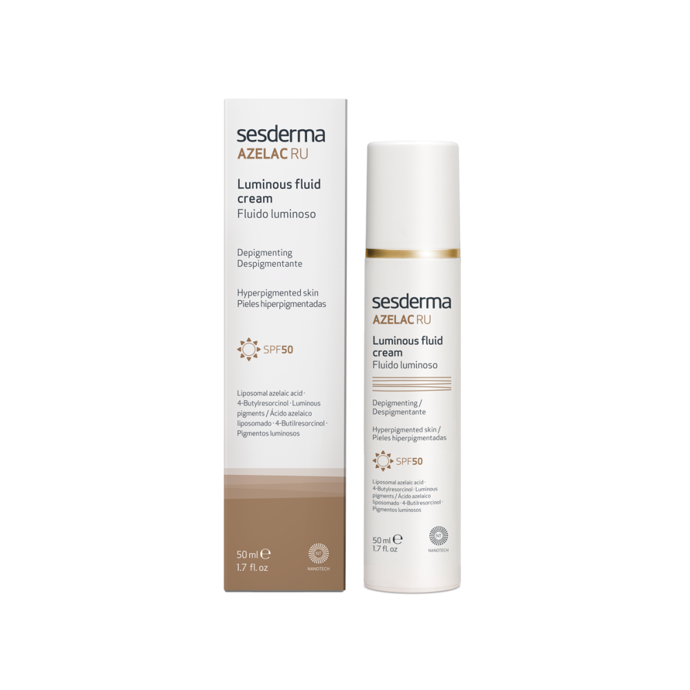 Флюид для сияния кожи Sesderma AZELAC RU Luminous fluid cream SPF50
