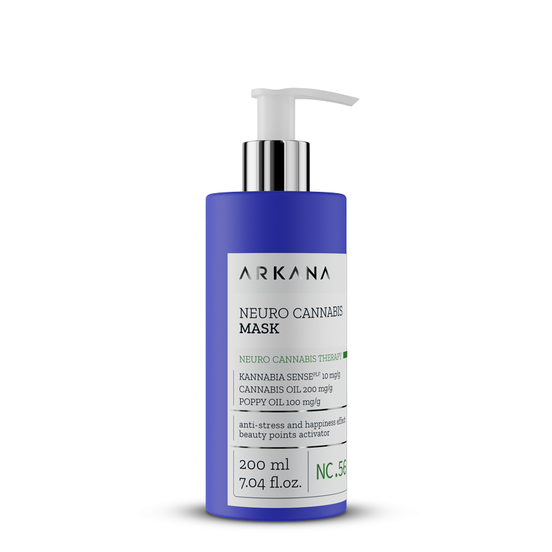 Нейромаска с 30% концентрацией конопли и макового масла ARKANA Neuro Cannabis Mask 200 мл