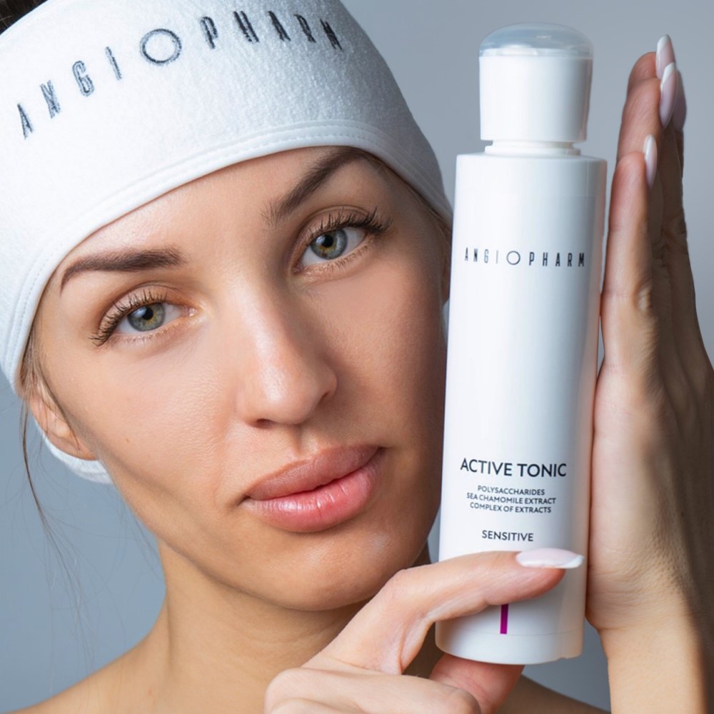 Тоник активный для чувствительной кожи ANGIOPHARM Active Tonic 200 мл