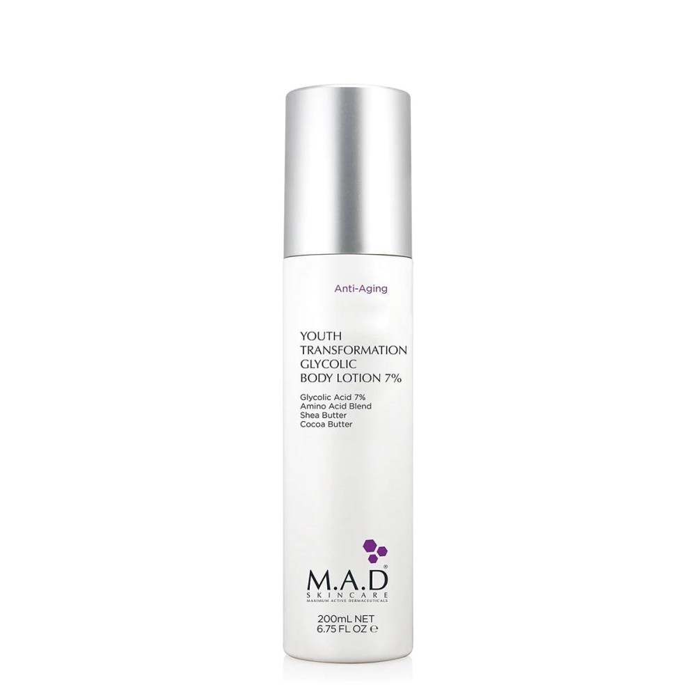 Лосьон для тела с 7% гликолевой кислотой M.A.D Youth Transformation Glycolic Body Lotion 7%