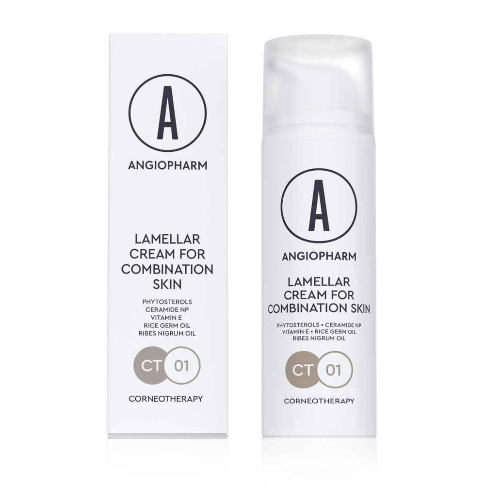 Крем ламеллярный для комбинированной кожи ANGIOPHARM Lamellar Cream For Combination Skin