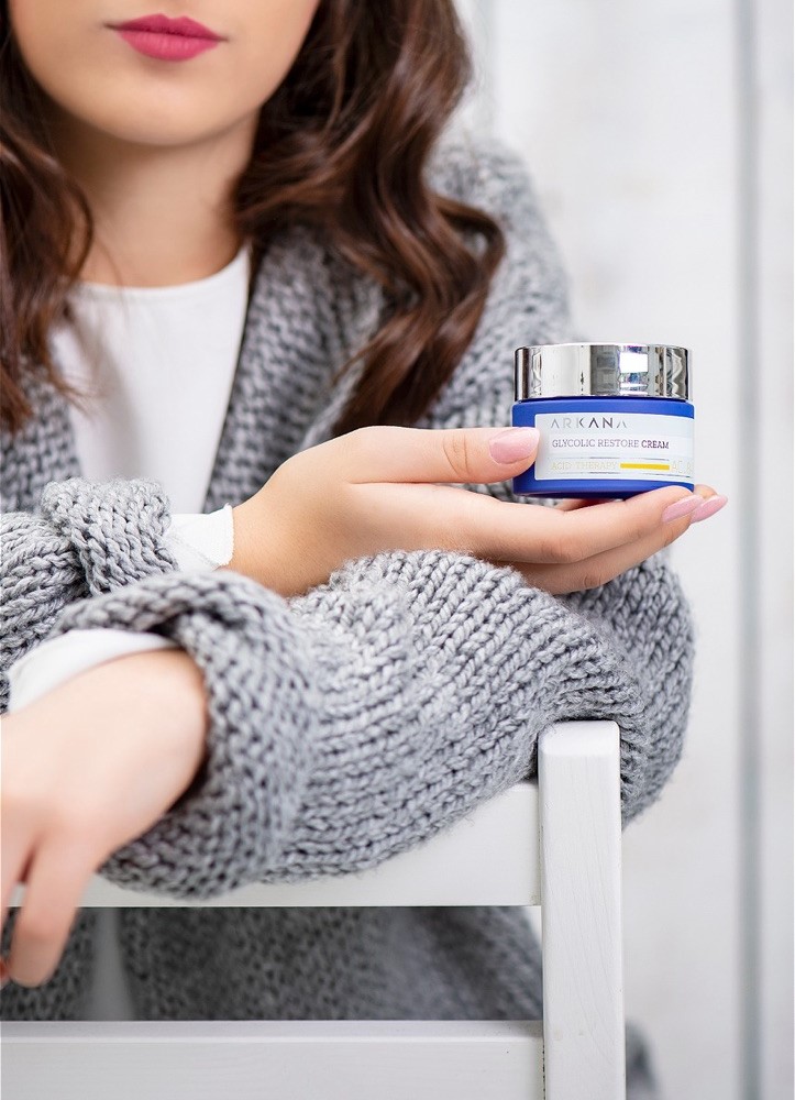 Крем восстанавливающий с гликолевой и фитиновой кислотами ARKANA Glycolic Restore Cream 50 мл