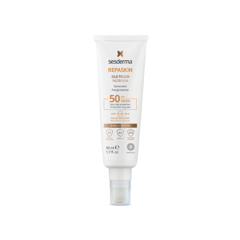 Средство СЗФ 50 с нежностью шелка для лица Sesderma REPASKIN SILK TOUCH Facial sunscreen SPF 50