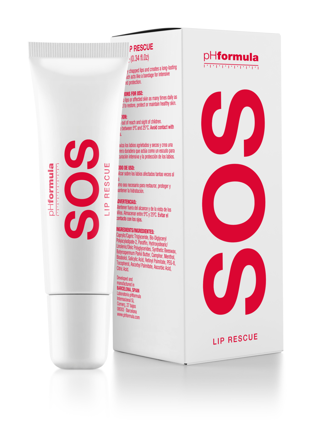 Бальзам для губ pHformula SOS LIP RESCUE